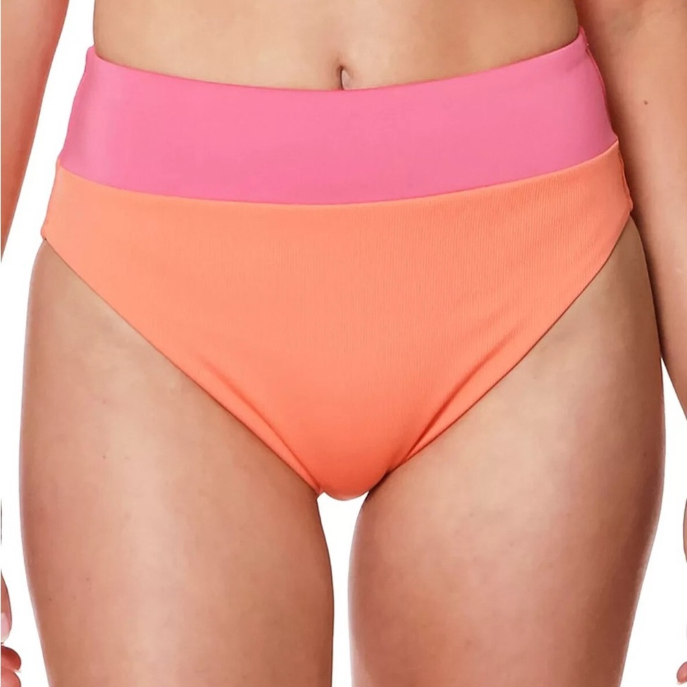Sanctuary Block Party High-Waist Swim Bottoms size XS